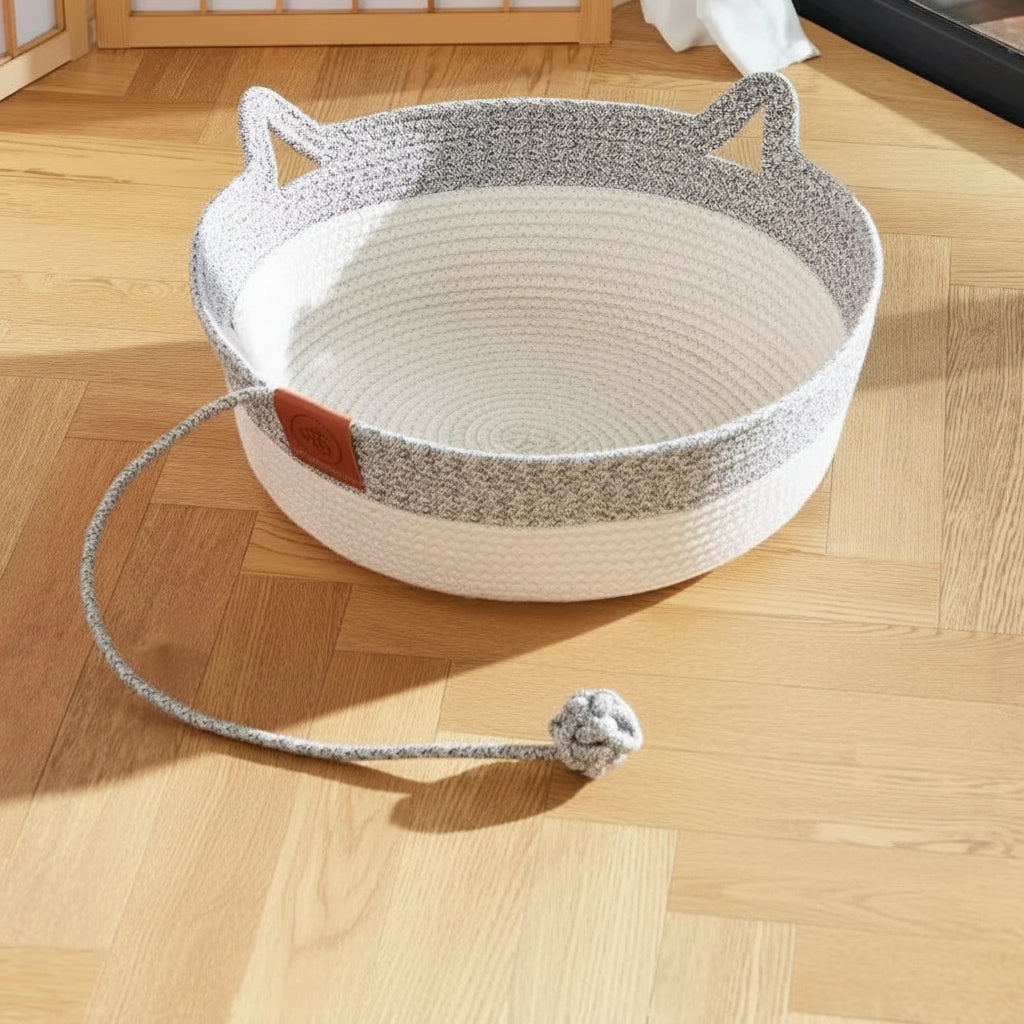 NESTA™️| Cuccia premium in rattan per gatti