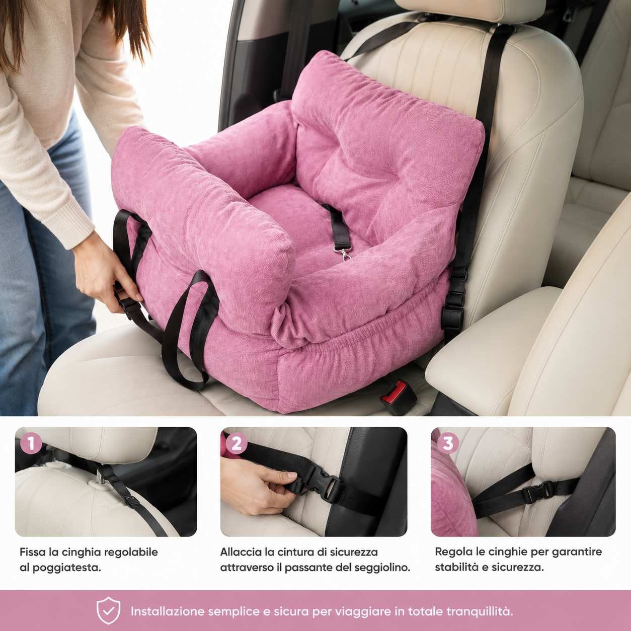 SOFTPET™️| SEGGIOLINO, BORSA E CUCCIA 3 IN 1